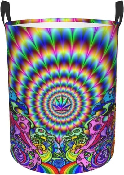 Wasmand Opvouwbaar - Kledingmand Opberger - Ruimte Besparen - Vrijstaand Ontwerp - 40 x 50 cm - Zwart