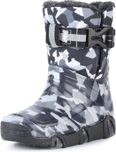 Ladeheid Kinder Regenlaarzen - Gevoerd en Waterdicht - PVC - LA-ZT-Winter - 07-Grijs - 29/30