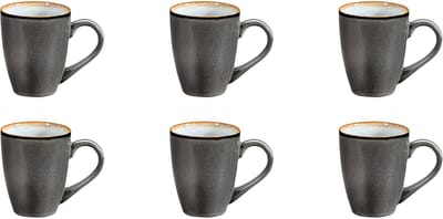 Medard de Noblat - Shadow Aqua - Beker 30 cl - 6 delig - Stoneware