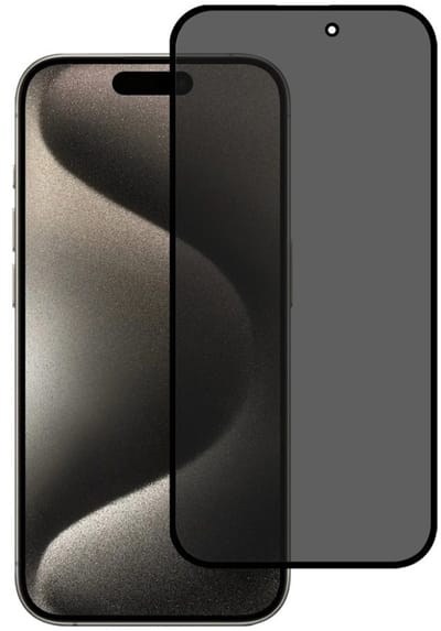 Mobile5 - Privacy Glas Screenprotector voor iPhone 17 Pro Max - Kras en Valbestendig - Vingerafdruk proof - Volledig schermvullend - Zwart omlijnd