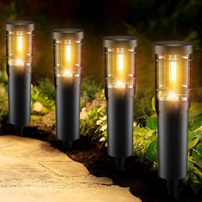 MKSS® Tuinverlichting op Zonne Energie - Solar Buitenlampen - Zwart