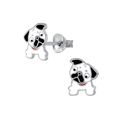 WeLoveSilver - kinderoorbellen zilver - puppy oorstekers - hypoallergeen