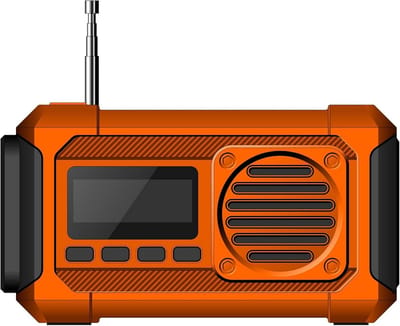 Draagbare DAB+ FM Radio met Solar, Oplaadbare Batterij en Oplaadfunctie voor Mobiel