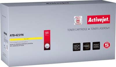 ActiveJet ATB-423CN Toner voor Brother-printer; Brother TN-423C vervanging; Opperste; 4000 pagina's; cyaan.