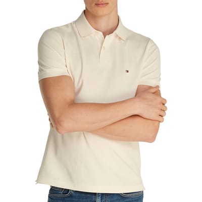 Tommy Hilfiger 1985 Regular Polo Ivory Petal Größe: L | Poloshirts Outlet | Herren | Weiß