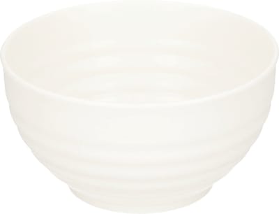 Plasticforte Kommetjes/schaaltjes - dessert/ontbijt - kunststof - D13 cm - Ivoor wit