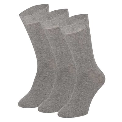 Apollo - Katoenen heren sokken - Medium grijs - Maat 40/46 - Herensokken maat 43 46 - Sokken heren - Sokken heren 43 46 - Sokken
