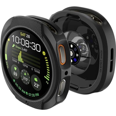 Spigen Liquid Air - Hoesje Geschikt voor Samsung Galaxy Watch 8 44MM - Bumper Case Matte Zwart