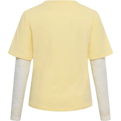 Dames-T-shirt met lange mouwen KAFFE Curve Kcellina