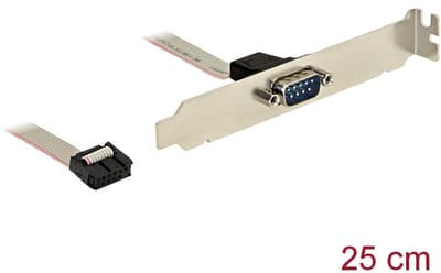 Delock Slot Bracket > 1 x Serial Pin layout: twisted