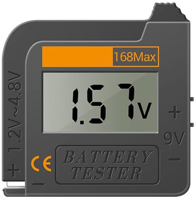 Universal Digital Battery Tester Checker, Geschikt voor Alle Batterijtypen C AA AAA D N 9V 6F22 1.5V -knopcelbatterijen
