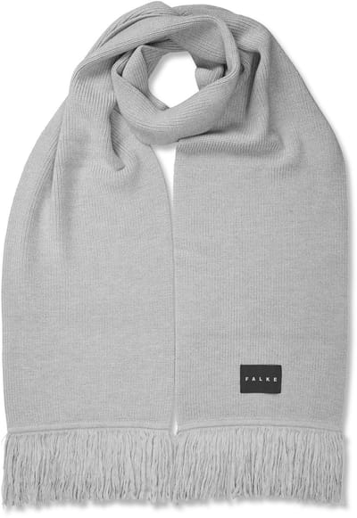 FALKE Basic Label Big sneldrogend warm wol wintersjaal unisex grijs - maat ONESIZE