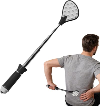 Telescopische rugkrabber - Lange handgreep - Persoonlijke verzorging - Uittrekbaar ontwerp - 70 gram - Grijs