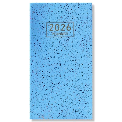 2026 Pocket Agenda - Weekagenda 7D/2P - Softcover Rainbow Blauw - 9,5x17,3cm