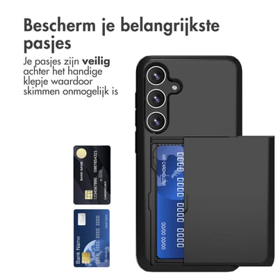 imoshion Hoesje met Pasjeshouder - Geschikt voor Samsung Galaxy S24 Plus - Zwart
