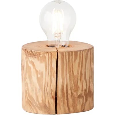 Brilliant Trabo - Tafellamp - Hoogte 10 cm - Ø 10 cm - E27 max 1x25W - Hout