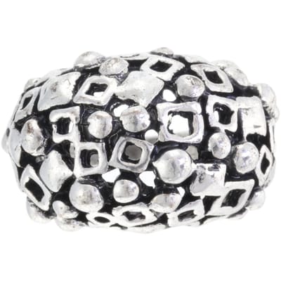 Behave - Ring - Antiek zilverkleurige statement ring – Uniek en tijdloos design