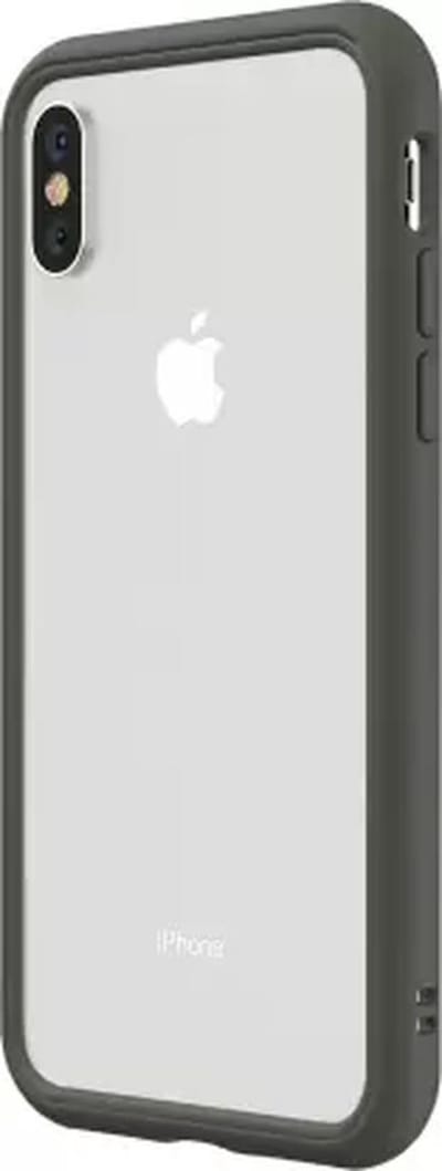 Apple iPhone XS Hoesje - Rhinoshield - CrashGuard NX Serie - Hard Kunststof Bumper - Graphite - Hoesje Geschikt Voor Apple iPhone XS