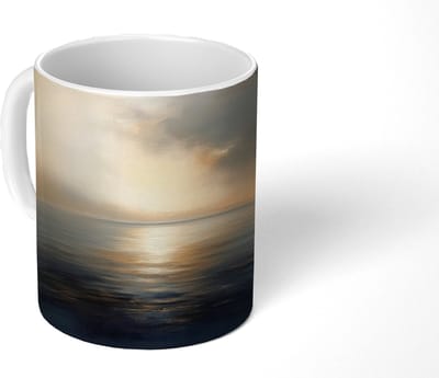 Mok - Koffiemok - Zon - Horizon - Zee - Mokken - 350 ML - Beker - Koffiemokken - Theemok