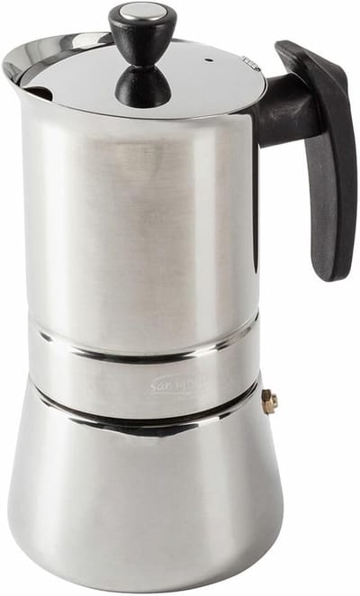 Koffiezetapparaat - Italiaans Koffiezetapparaat - Koffie Zetten - Geschikt Voor Alle Warmtebronnen - 9 Kopjes - Zilverkleurig