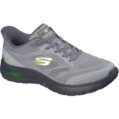 Skechers Skech-Air Summits Textiel Heren Sneakers Charcoal/Limoen