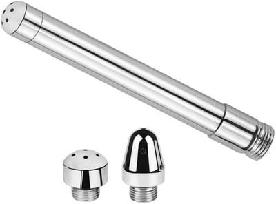 Dailygoods - Douchekopset met 3 Aluminium Douchekoppen en Reinigingssysteem