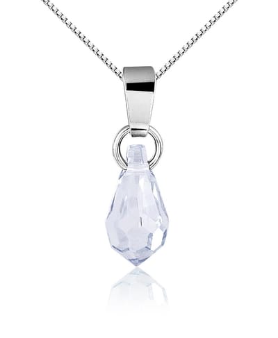 Montebello Ketting Prunus Shade - 925 Zilver - Swarovski - 7x20mm - 42cm