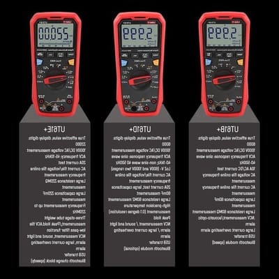 Digitale Multimeter - Stroommeter Spanningmeter - Elektra Meten - True RMS Meting - 1000V - Grijs