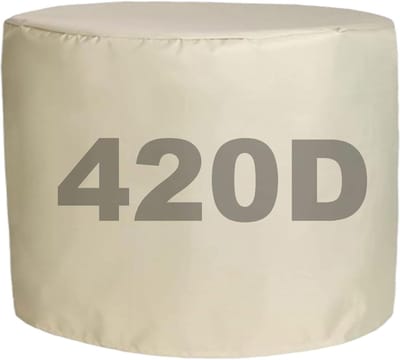 Tafelhoes Waterdicht - Terrasmeubelhoes Ronde Tafel - Meubels Beschermen - Heavy Duty 420D Oxford - 195 x 150 cm - Zwart