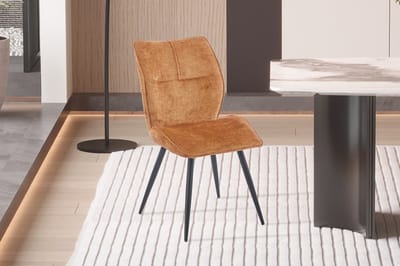 Eetkamerstoel Faye - 49x65x89cm - Goud