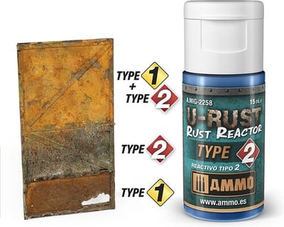 AMMO by Mig Jimenez Modelbouwdecoratie - MIG 2258 U-Rust Rust Reactor Type 2 - 15ml Effecten potje