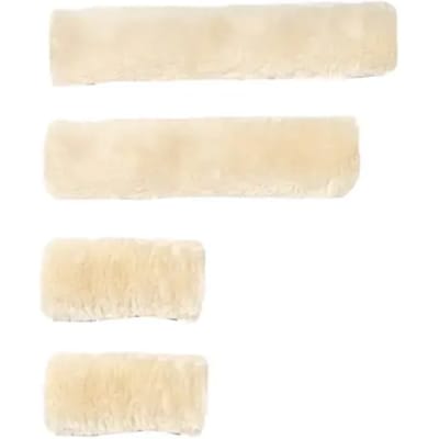 Kentucky Horsewear - Halsterset wol / bont 4 stuks naturel