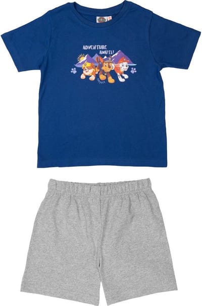 Paw Patrol Pyjama / Shortama - Adventure Awaits - Blauw - Katoen - maat 110/116