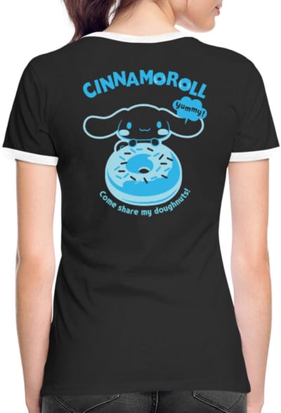 Cinnamoroll Come Share My Doughnuts! Vrouwen Contrast Shirt