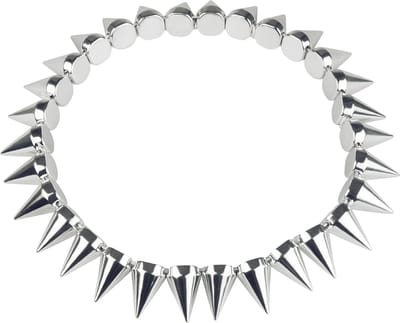 Boland - Ketting Spike Zilver - Volwassenen - Vrouwen - Rocker - Punk en Aso