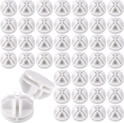 Verbindingsstukken Steekrek - Plastic Connectoren - Rekken Monteren - 40 Stuks Set - 35x35x20mm - Wit