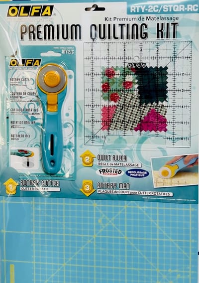 Olfa Premium quilting kit (snijder meetplaat en snijmat)