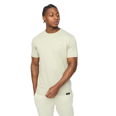 Crosshatch Mannen Preece T-Shirt (Licht Olijfgroen)