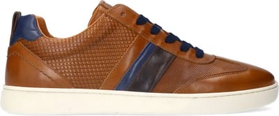 No Stress - Heren - Cognac leren sneakers - Maat 43