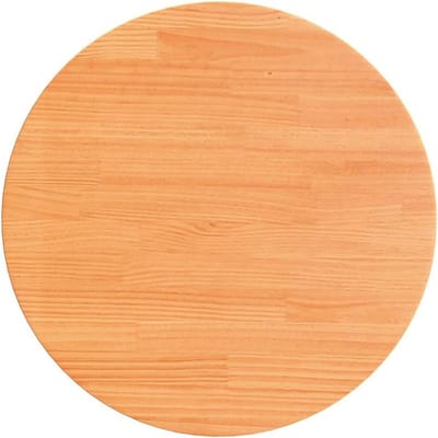 Ronde Houten Tafelblad Ø70 cm Massief Grenen Waxbruin - Vervangingstafelblad