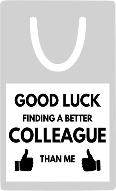 Hacebo® - Good luck finding metalen boekenlegger- Collega - succes - werk - afscheidscadeau - verjaardagscadeau - kado Bladwijzer boekenleggers - 7.6 cm x 5cm