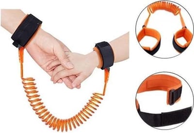 Polstuigje / Polsband kinderen / Anti-wegloop Kindertuigje / Looplijn Peuter - 1.5 meter - Oranje