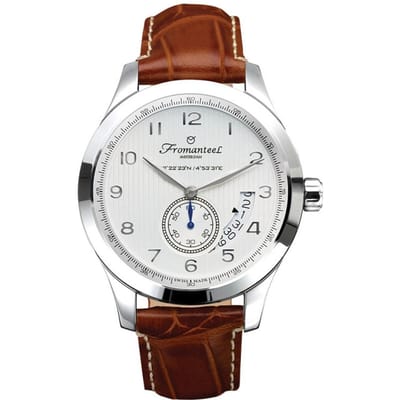 Refurbished Fromanteel Amsterdam Nautique White A-0251-003 Heren Horloge 42mm