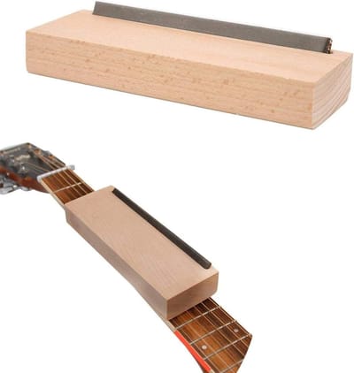 Gitaar Fret Vijl - Fret Dressing Tool - Instrument Onderhoud - 35 Graden Hoek - 6 Inch Lengte - Houtkleur