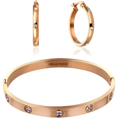 Dames armband en oorbellen set Amelia Parker Sparkle