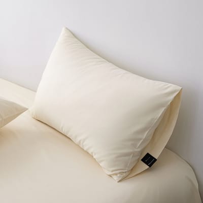 Kussensloop 100% Katoen – S100 Hoge Dichtheid – Vanilla Cream – 48×74 cm – Zacht, Ademend & Antibacterieel