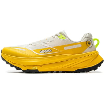 Li Ning Lu 2 Comfortabele Pasvorm Veelzijdig Antislip Duurzaam Laag Uitgesneden Casual Trailrunningschoenen Heren sneaker Beige ARNV009-2 43 yellow