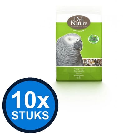10x Deli Nature - Premium papegaaien 800gr - Vogelvoer - 800 g