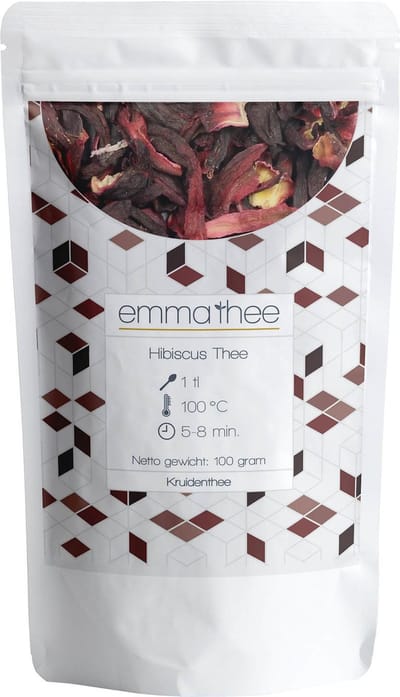 Hibiscus Thee 100 Gram - Losse Thee - Puur & Natuurlijk - Fris & Lichtzuur