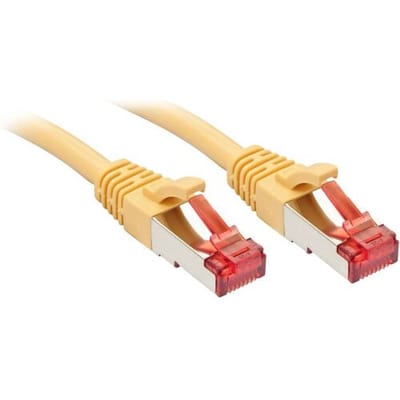 LINDY 47769 RJ45 Netwerkkabel, patchkabel CAT 6 S/FTP 15.00 m Geel Afscherming totaal 1 stuk(s)